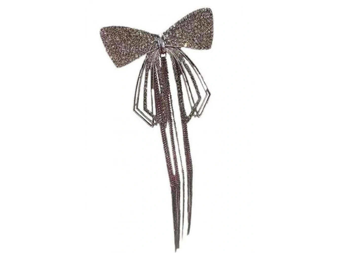 Siyah Renk Kurdele Figürlü Taşlı Otomat Toka