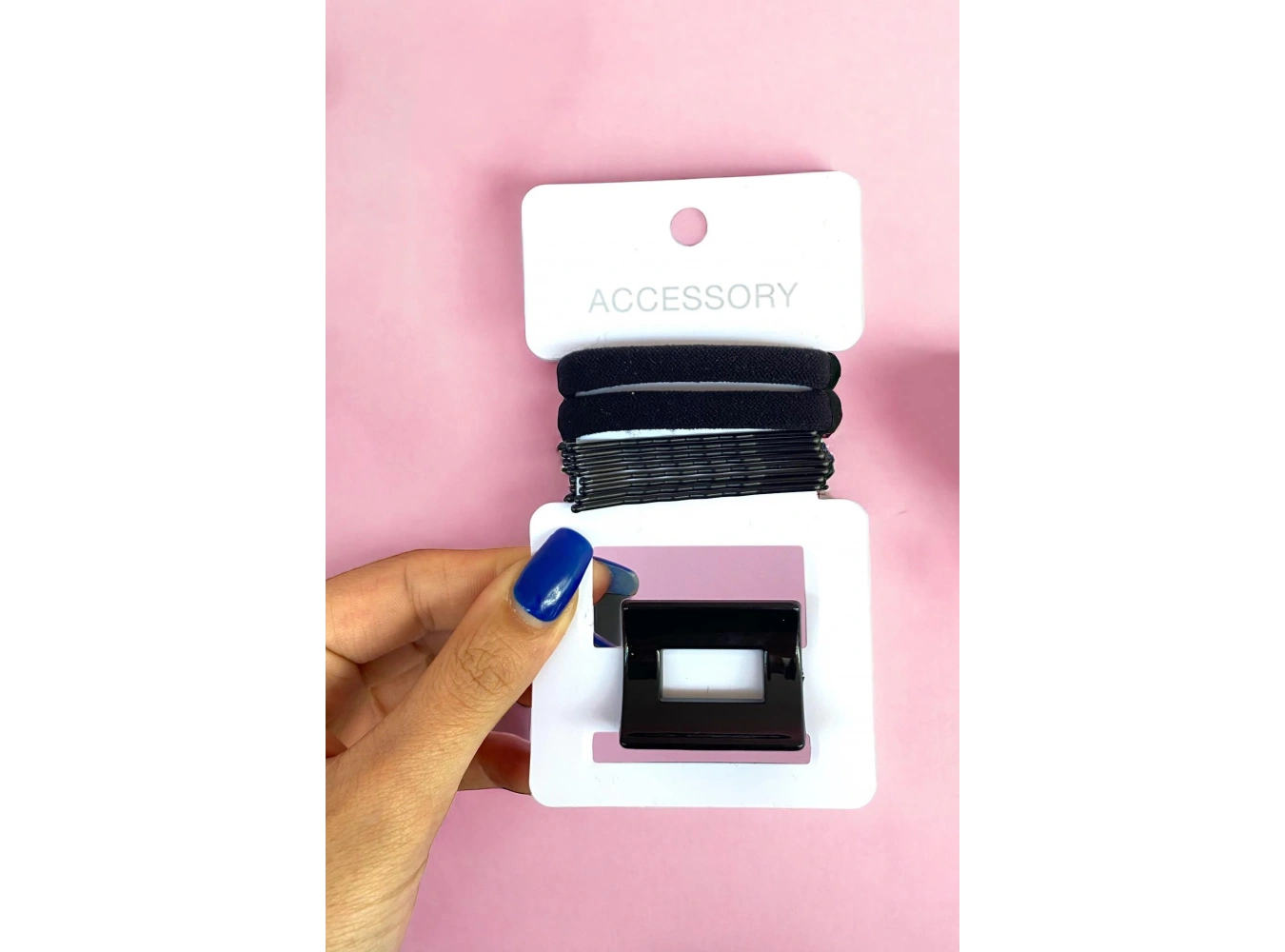 Siyah Renk Lastik Mandal Toka Set