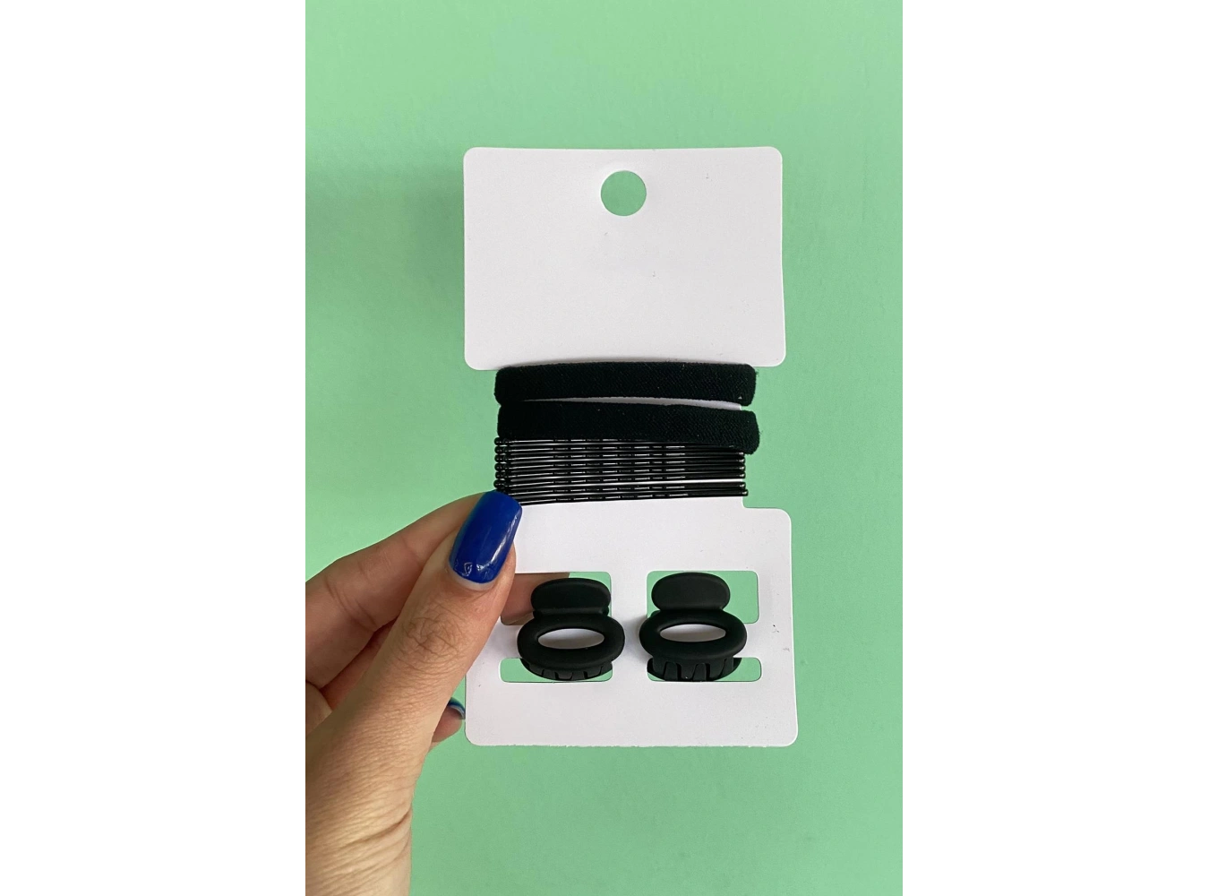 Siyah Renk Lastik Mandal Toka Set