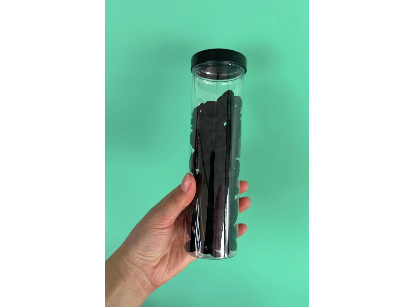 Siyah Renk Lastik Toka Set