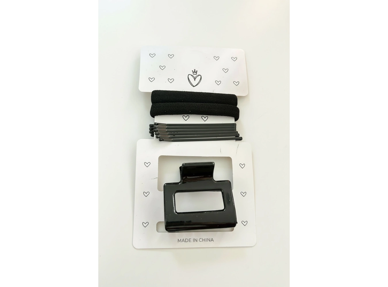 Siyah Renk Mandal Toka Tel Toka Ve Lastik Toka Set