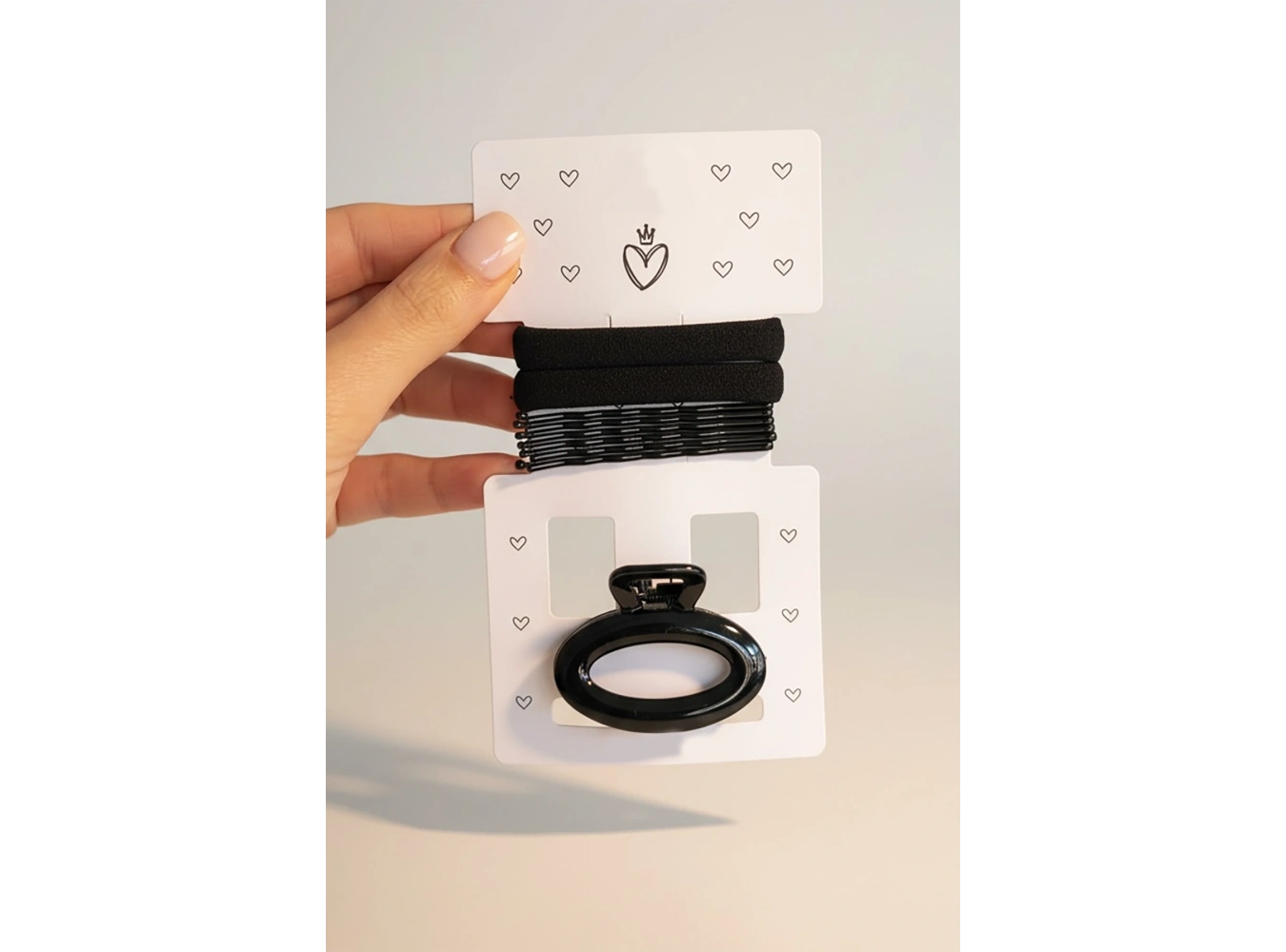 Siyah Renk Mandal Toka Tel Toka Ve Lastik Toka Set