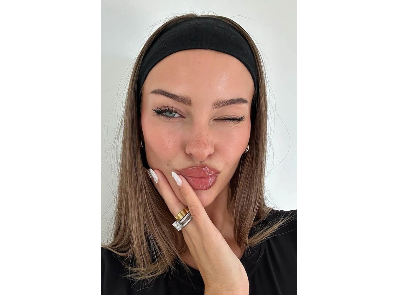 Siyah Renk Saç Bandı/ Bandana