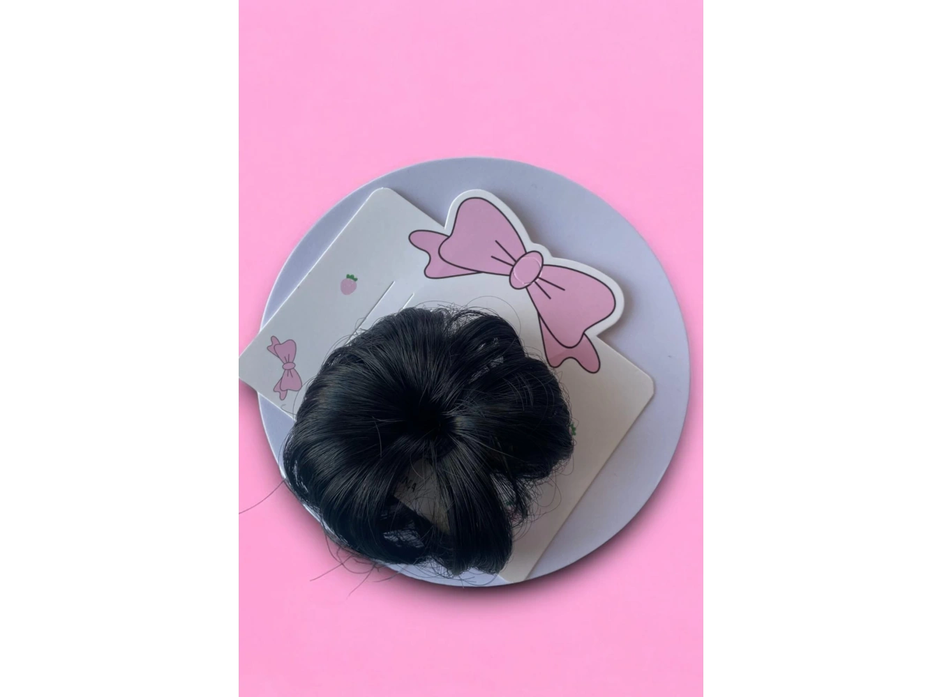 Siyah Renk Saç Detaylı Yan Toka