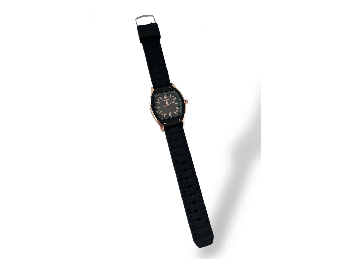 Siyah Renk Silikon Kordonlu Kadın Saat