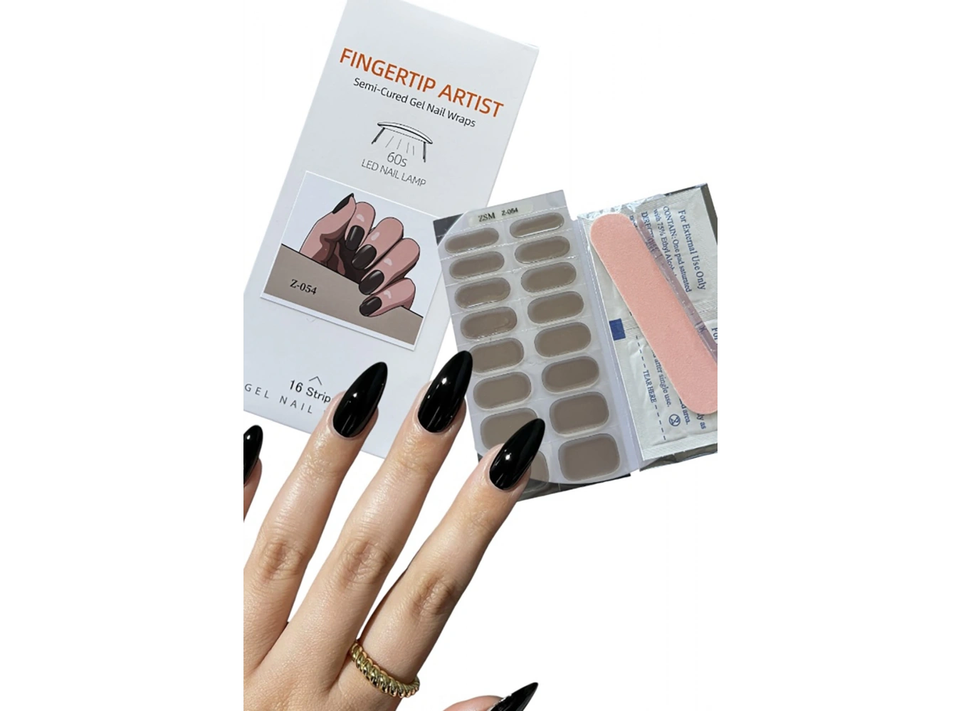 Siyah Renk Sim Detaylı Jel Tırnak Etiketi - Uv Ile Yapılan Poly Jel Sticker Sertleşen -Kürlenmiş Jel Tırnak Stickerı