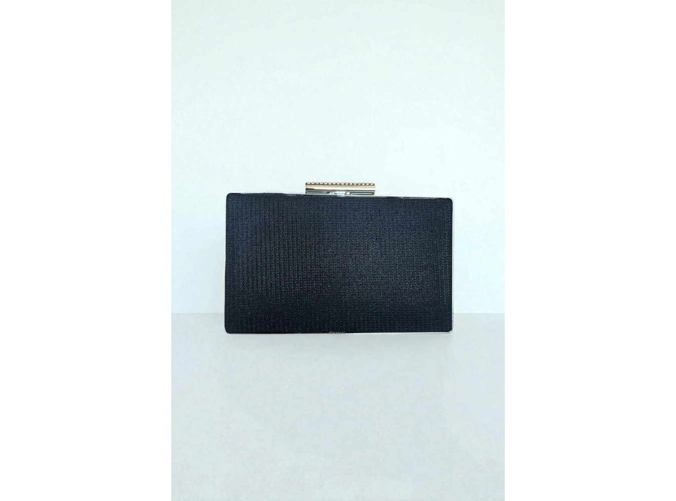 Siyah Renk Simli Abiye Portföy Çanta