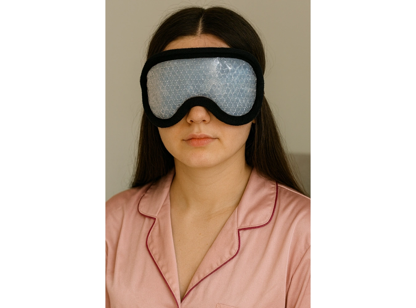 Siyah Renk Soğuk Kompres Jel Göz Altı Morlukları Azaltmaya Soğuk Sıcak Kompres Jel