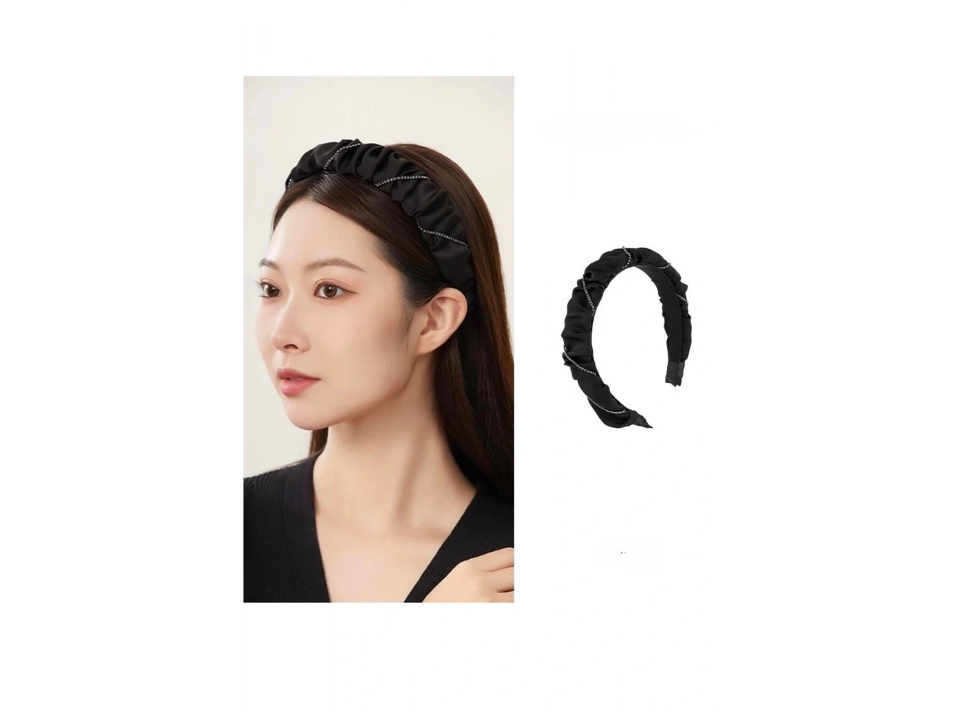 Siyah Renk Taş Detaylı Taç