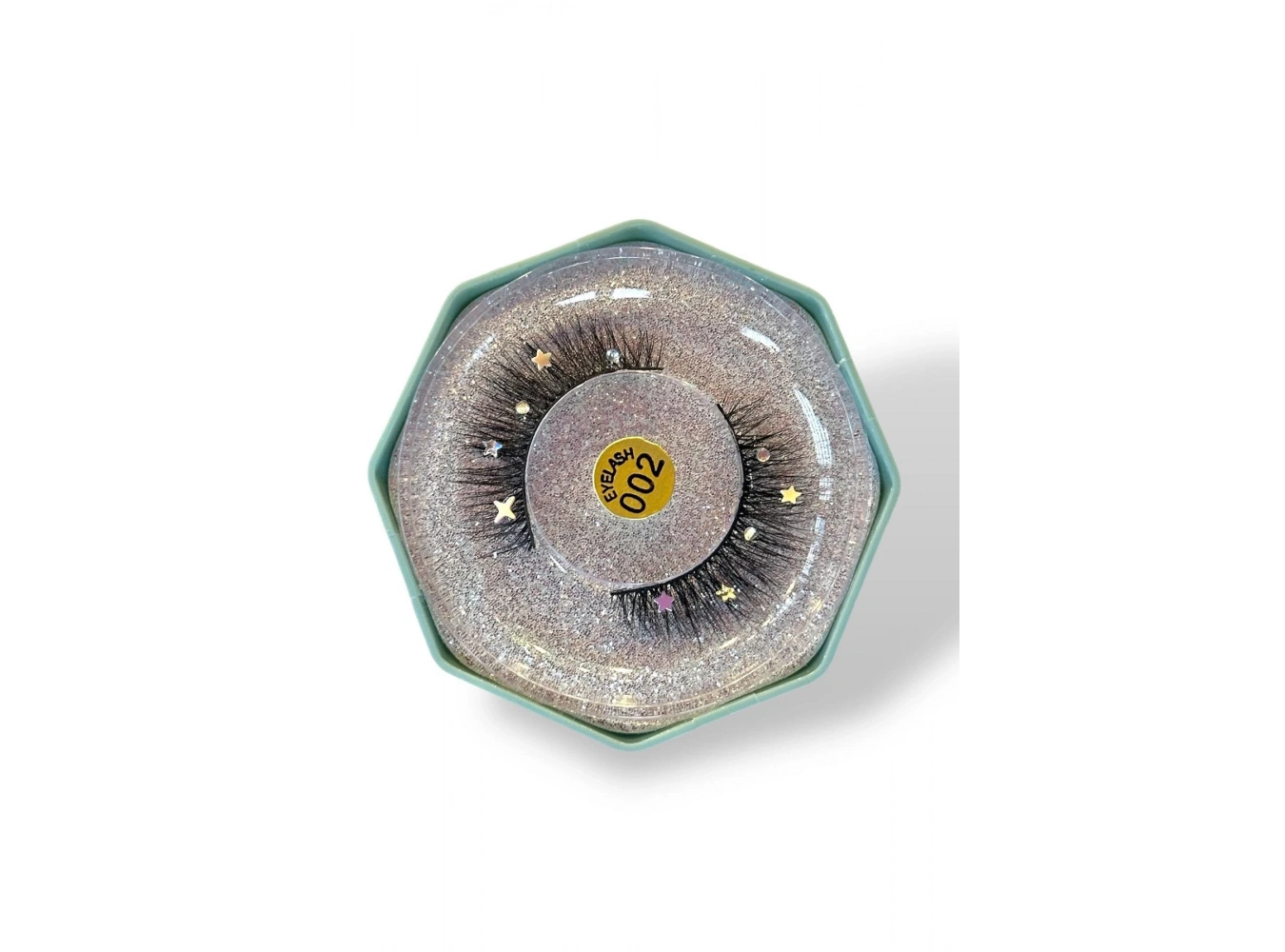 Siyah Renk Taş Detaylı Takma Kirpik 002