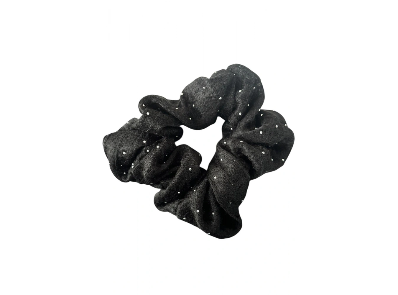 Siyah Renk Taşlı Simit Toka