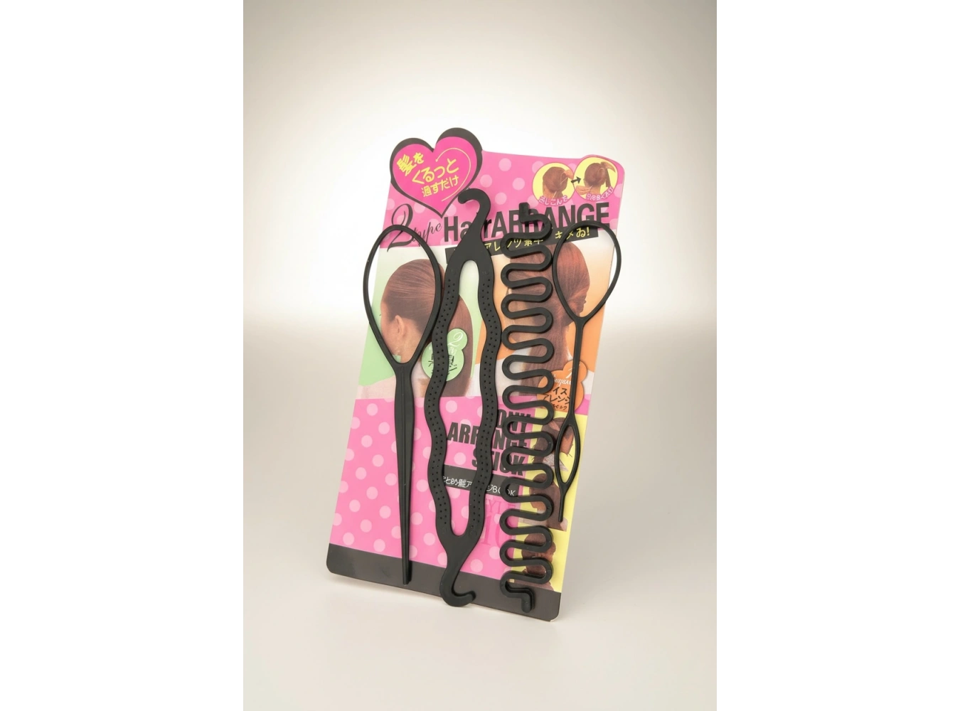 Siyah Renk Topuz Ve Örgü Aparatı