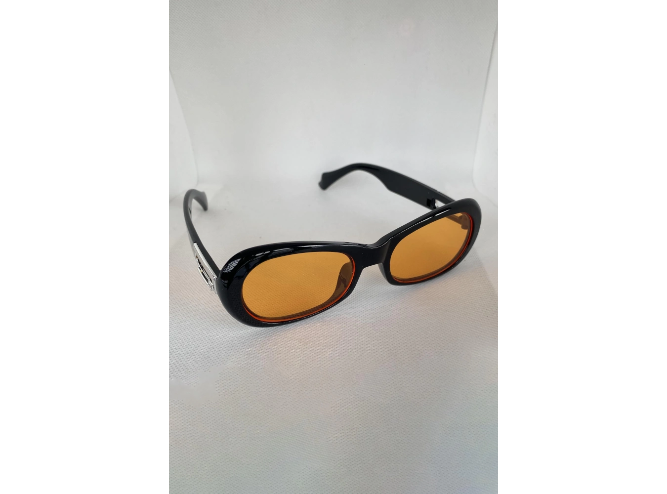 Siyah Renk Turuncu Cam Detaylı Kadın Güneş Gözlüğü