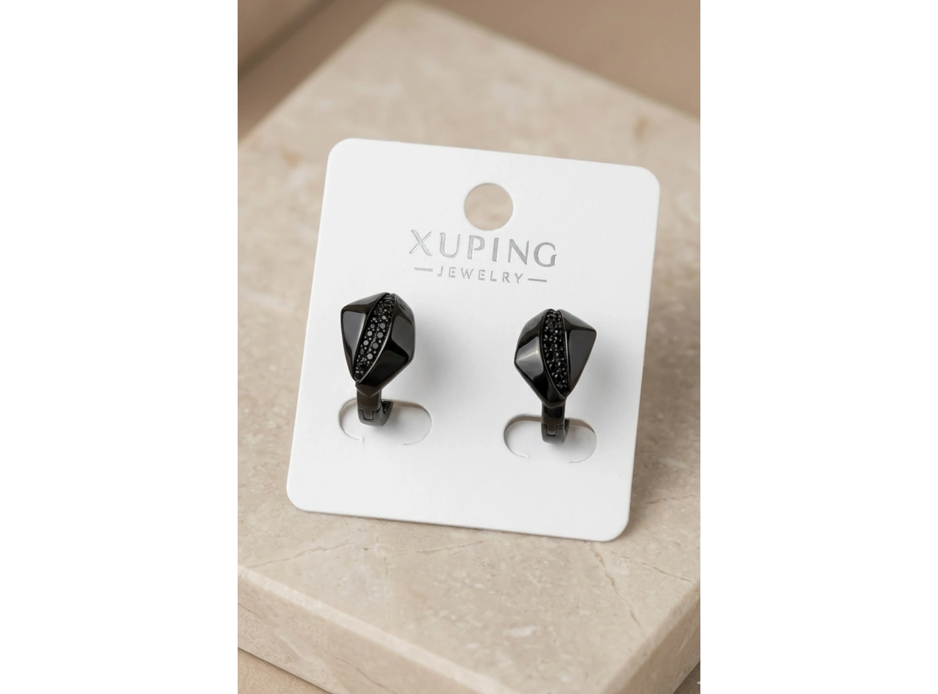 Siyah Renk Xuping Küpe (Çift)