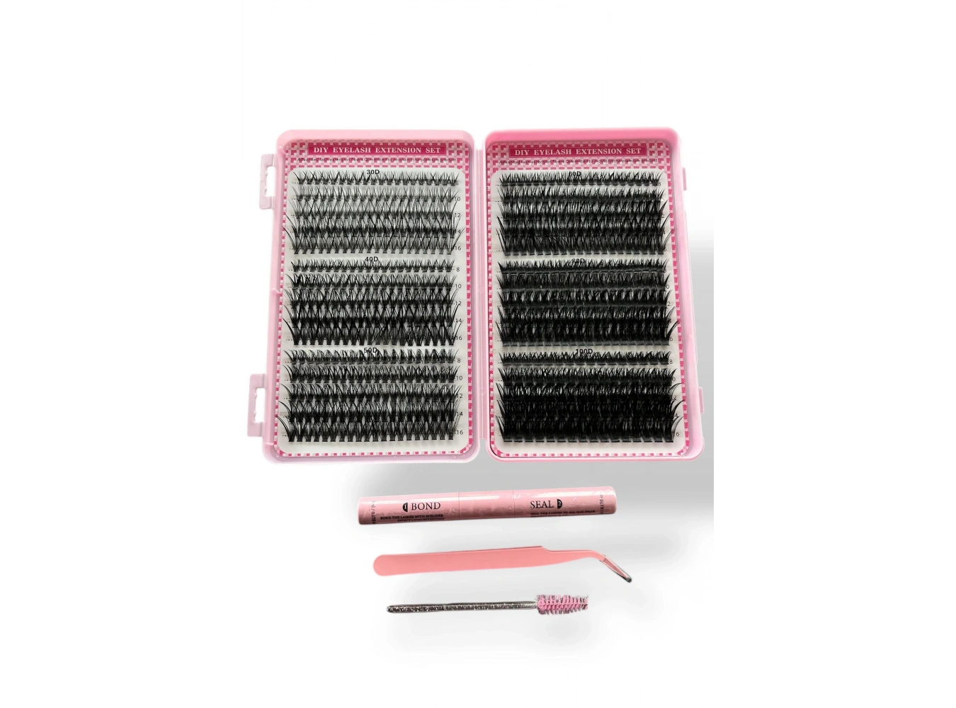 Siyah Renk Yapıştırıcılı / Tutma Aparatlı Doğal Görünümlü İpek Kirpik Set