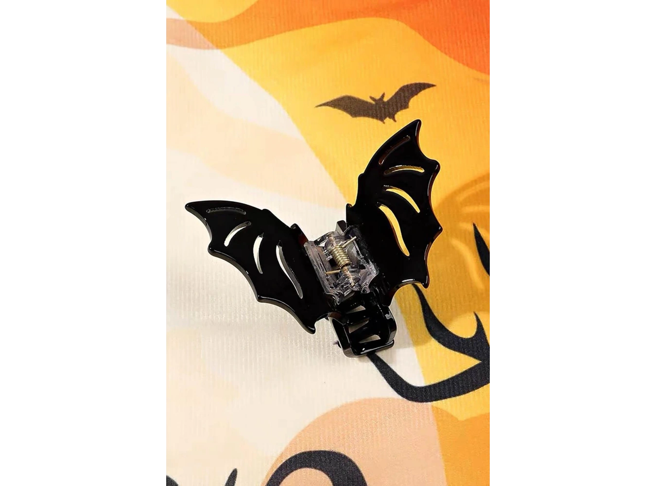 Siyah Renk Yarasa Figürlü Mandal Toka