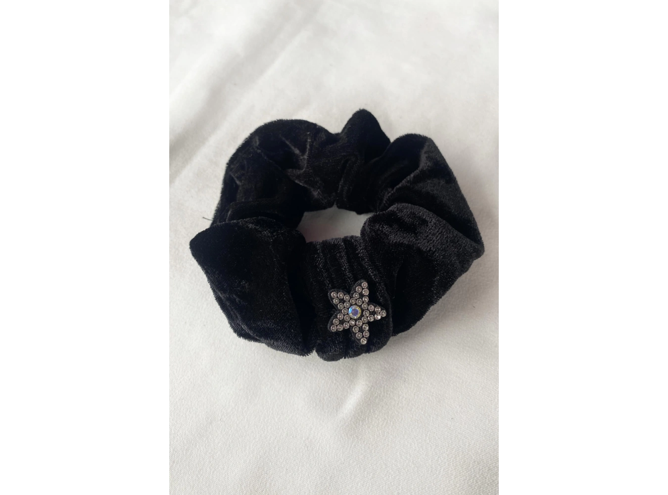 Siyah Renk Yıldız Figürlü Taşlı Simit Toka