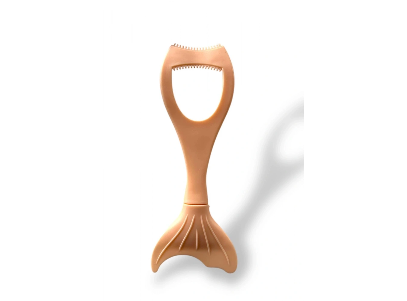 Somon Renk Alt ve Üst Kirpik Rimel Ve Eyeliner Sürme Aparatı