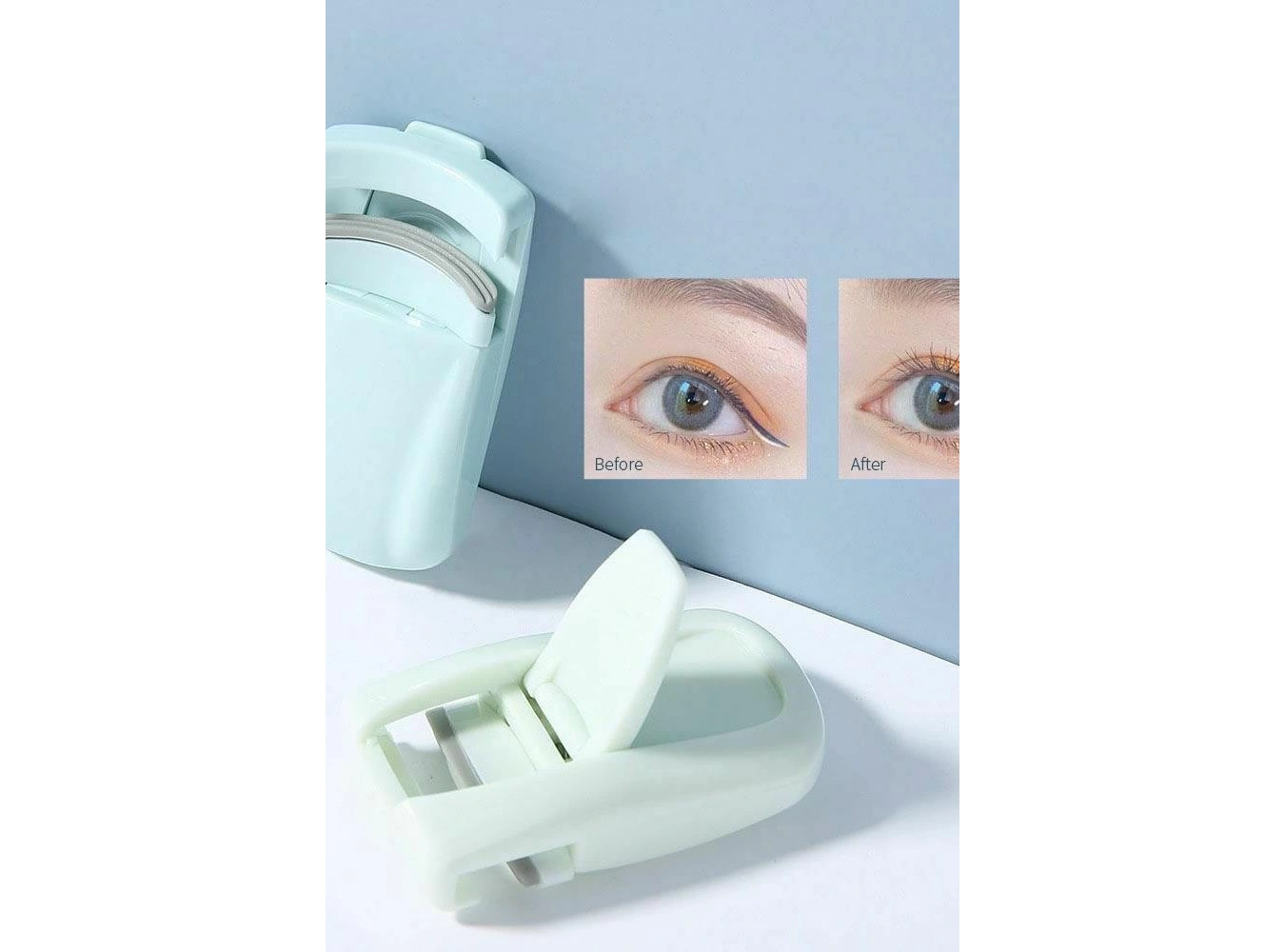 Su Yeşil Renk Kirpik Kıvırıcı/ Kirpik Kıvırma Aparatı