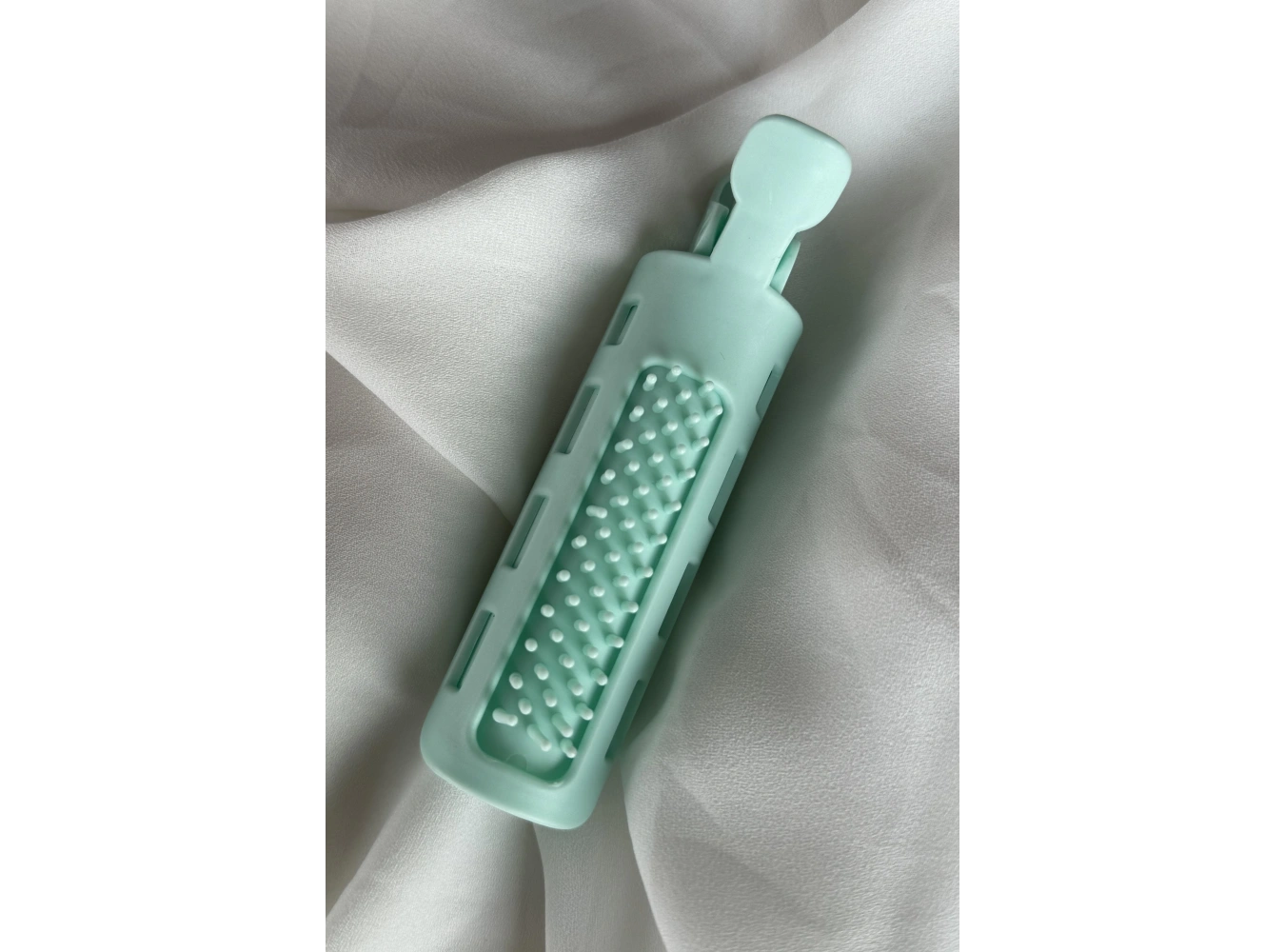 Su Yeşil Renk Tarak Detaylı Saç Kabartma Tokası (Tek)