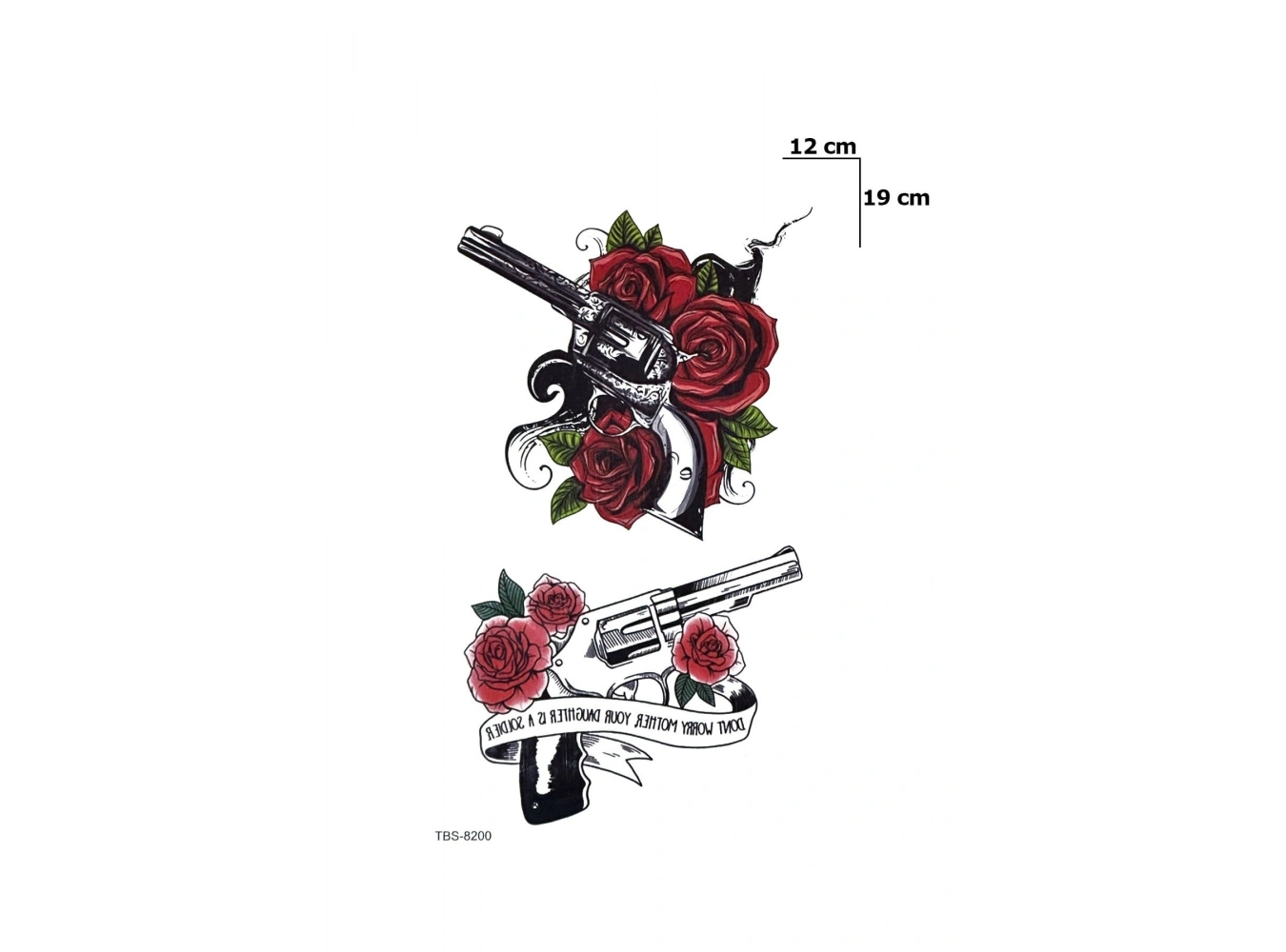 Tabanca Dövme Geçici Tattoo
