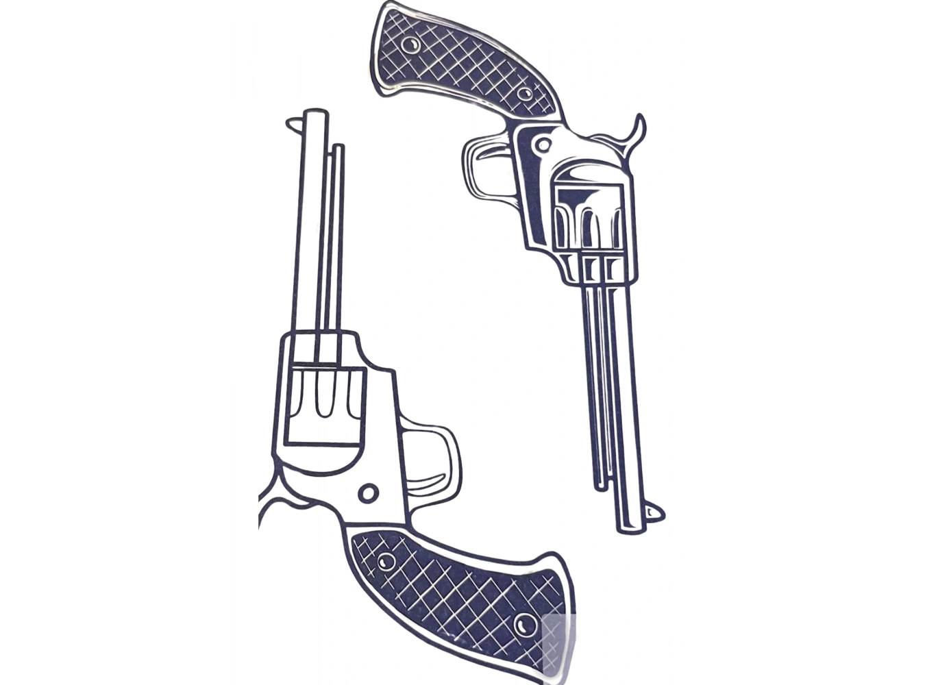 Tabanca Figürlü 12 Saat Sonra Kararan Geçici Dövme Tattoo