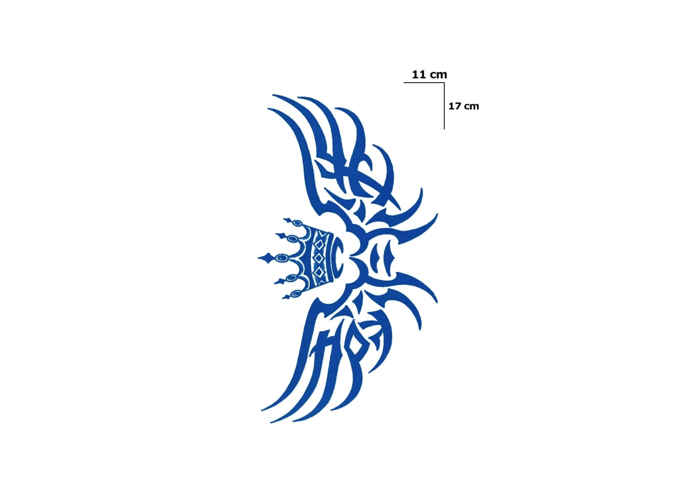 Taç Sonradan Kararan Yarı Kalıcı Geçici Dövme Tattoo