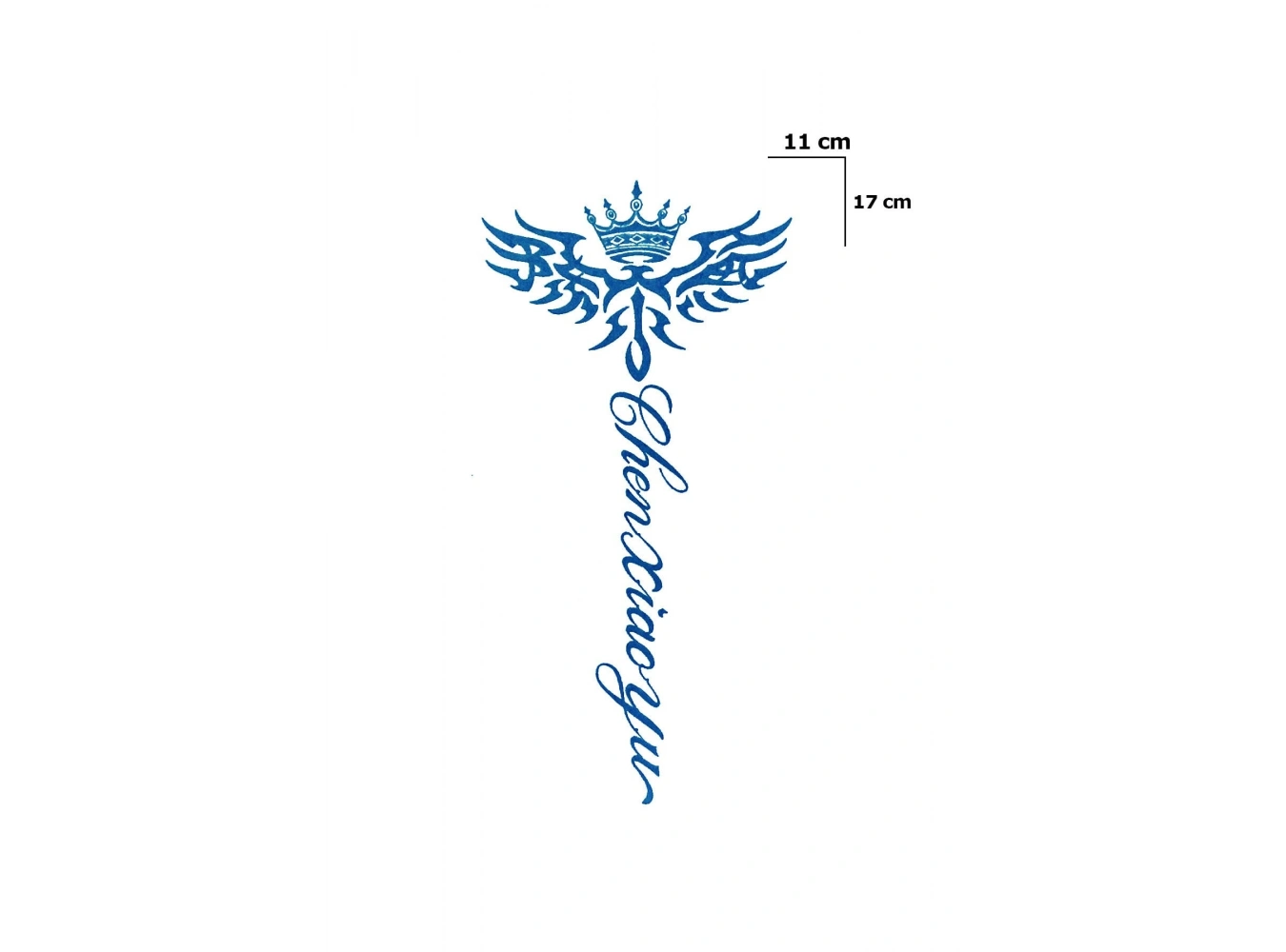 Taç Sonradan Kararan Yarı Kalıcı Geçici Dövme Tattoo