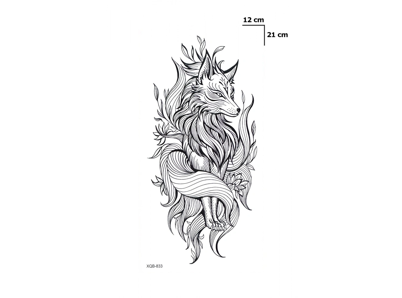 Tilki Geçici Dövme Tattoo