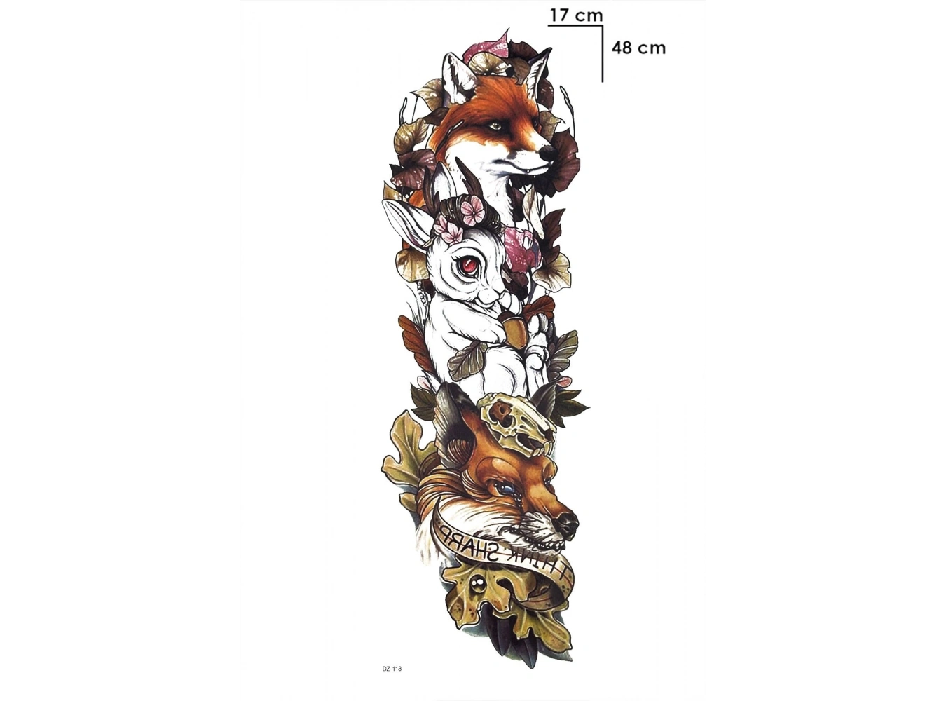 Tilki Kol Geçici Dövme Tattoo