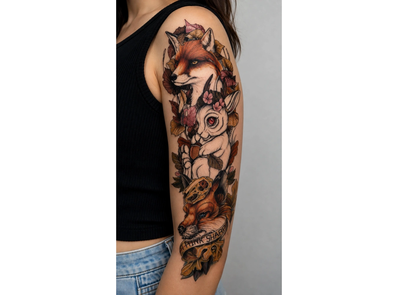 Tilki Kol Geçici Dövme Tattoo
