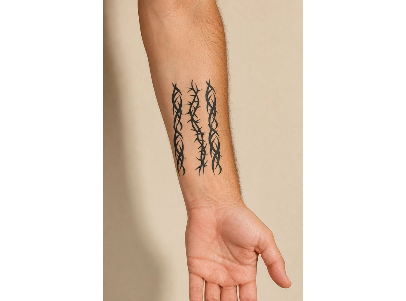 Tribal Dikenli Tel Geçici Dövme Tattoo