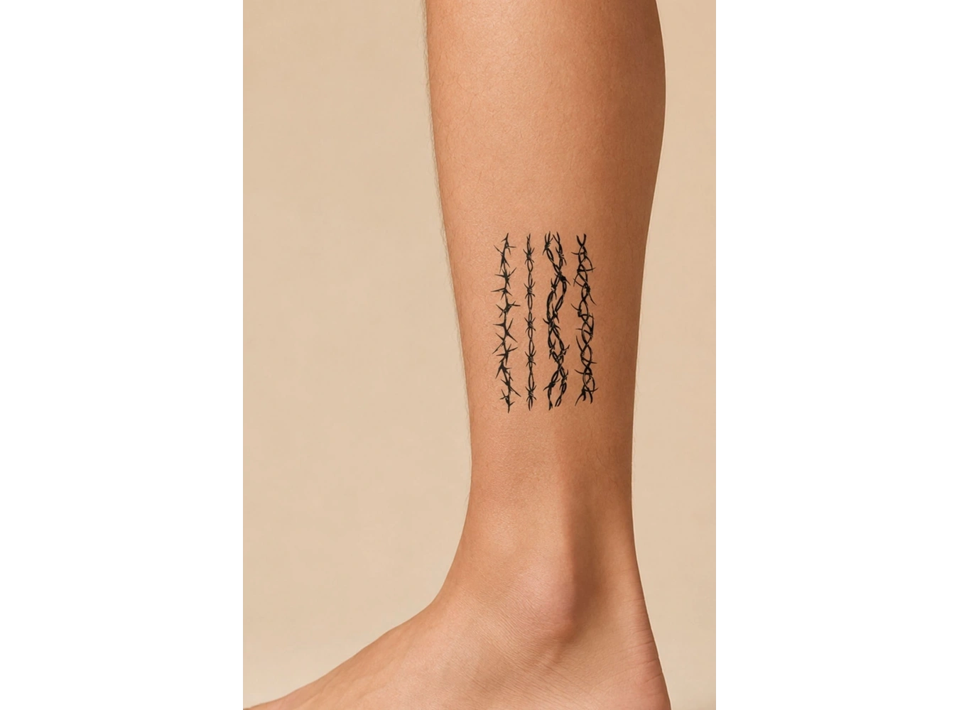 Tribal Dikenli Tel Geçici Mini Dövme Tattoo
