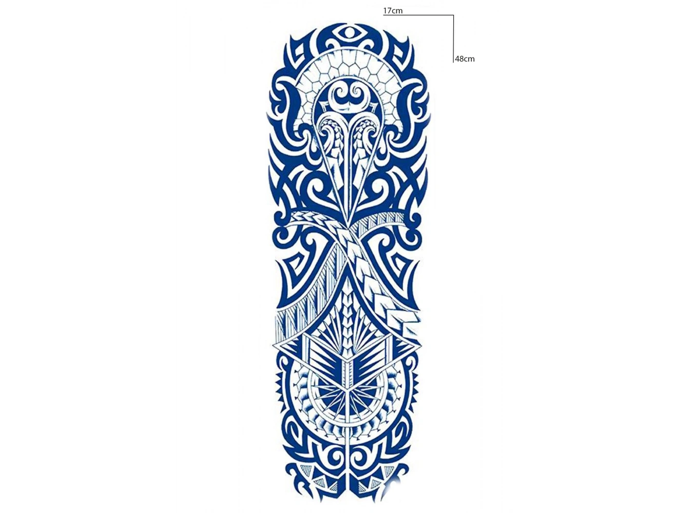 Tribal Figürlü 12 Saat Sonra Kararan Geçici Kol Dövme Tattoo