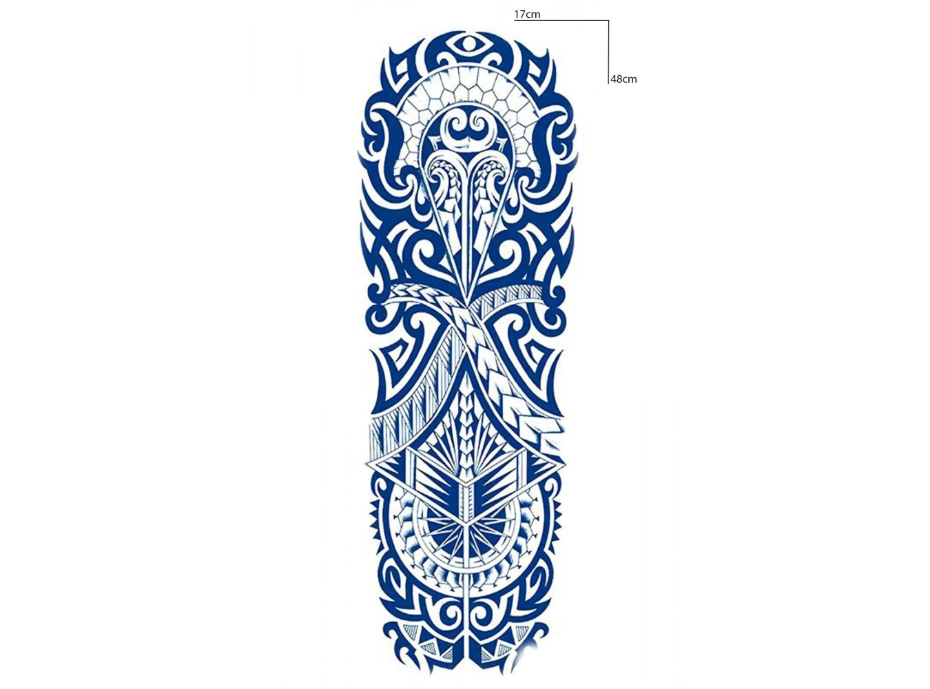 Tribal Figürlü 12 Saat Sonra Kararan Geçici Kol Dövme Tattoo