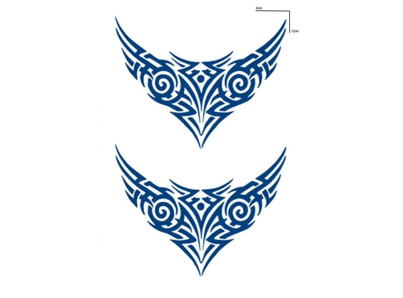 Tribal Figürlü 12 Saat Sonra Kararan Geçici Mini Dövme Tattoo