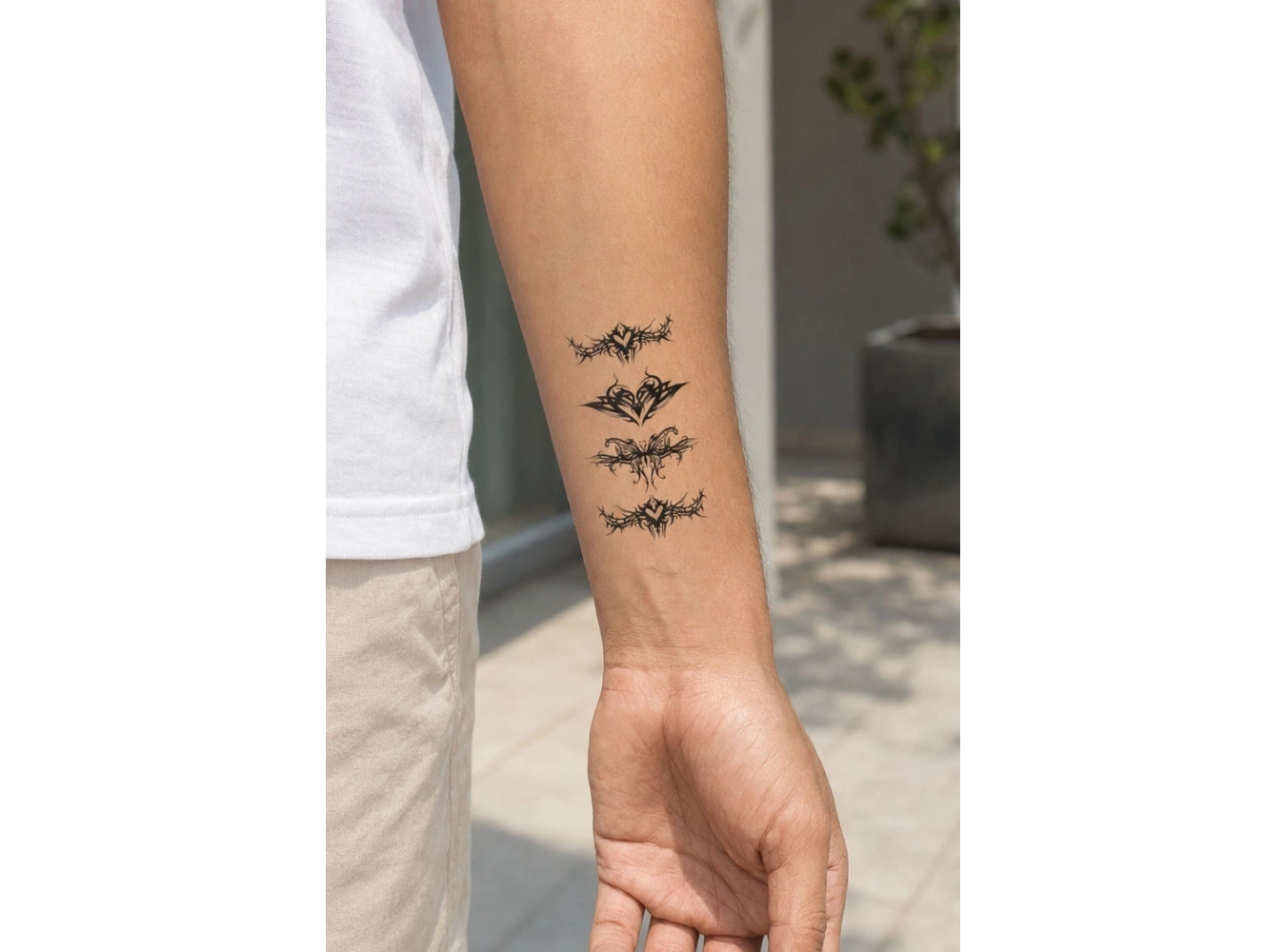 Tribal Gül Geçici Dövme Tattoo