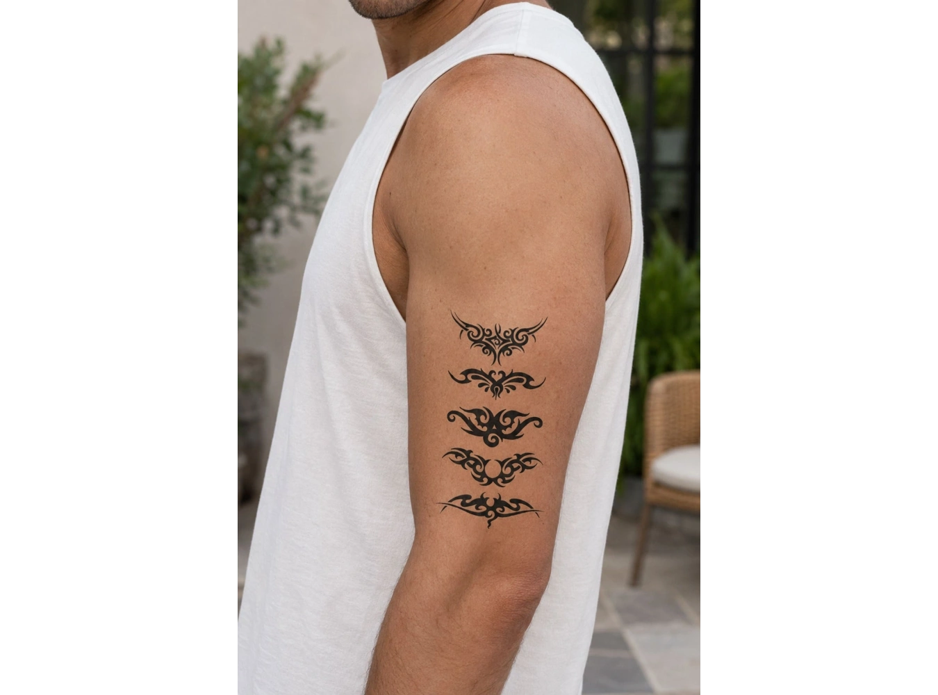 Tribal Kelebek Mini Geçici Dövme Tattoo