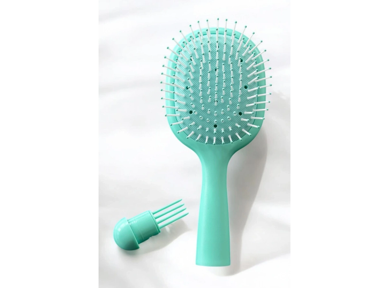 Turkuaz Renk Charm Takılabilen Saç Tarama Fırçası/ Tarak