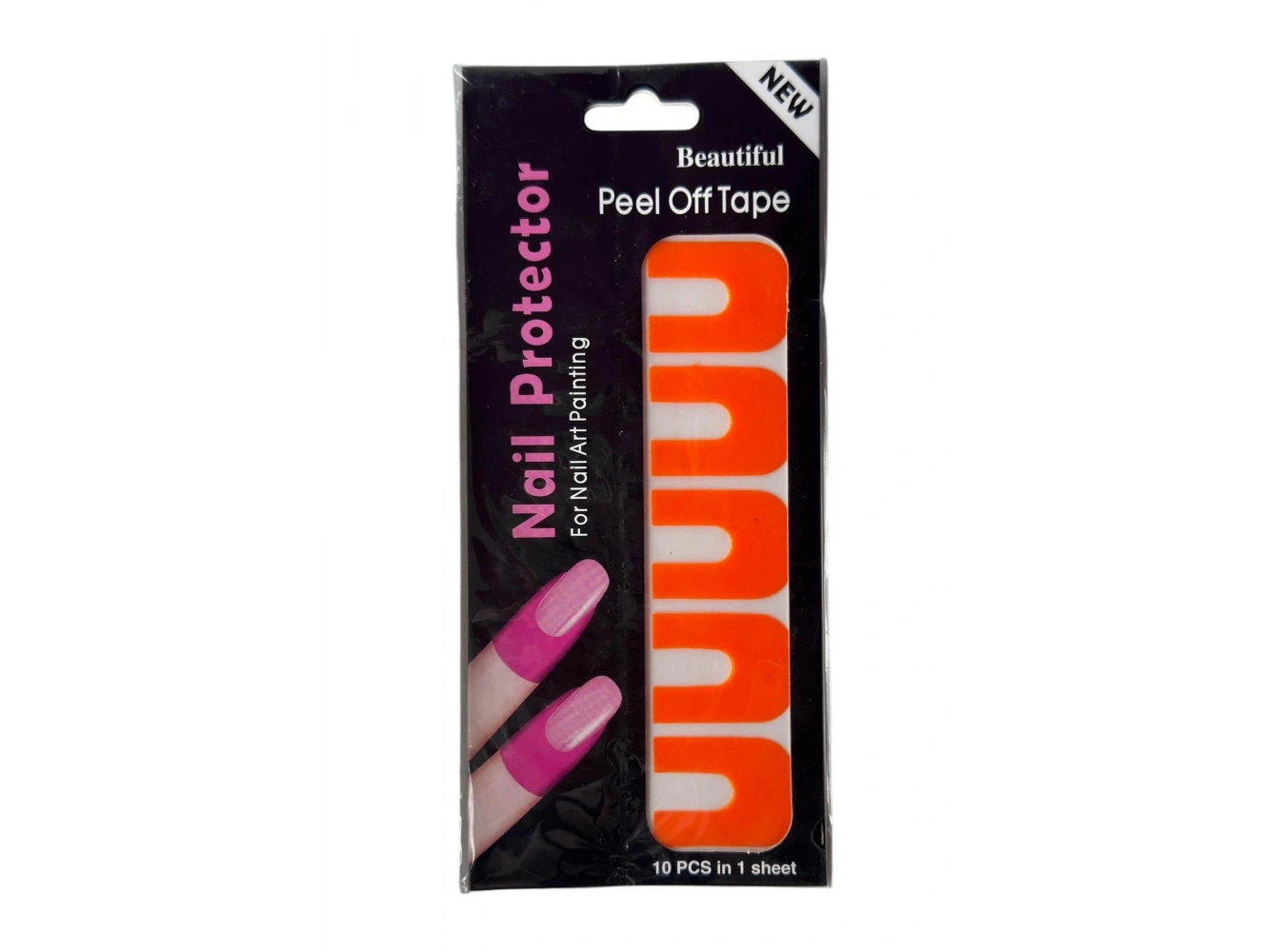 Turuncu Renk 10lu Oje Koruyucu Soyulabilir Manikür Bandı