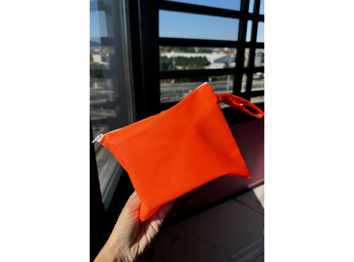 Turuncu Renk Kadın Cüzdan/El Çantası (Orta Boy)