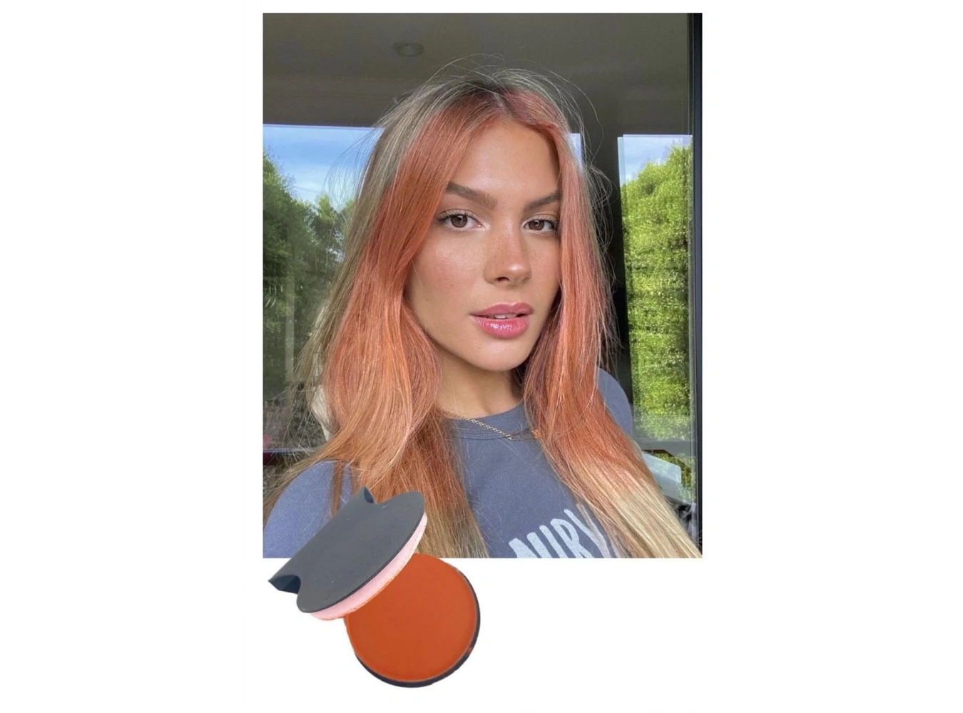 Turuncu Renk Saç Tebeşiri