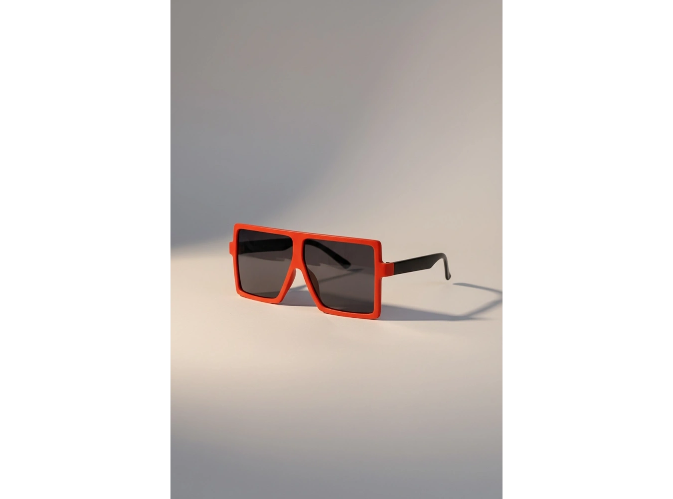 Turuncu Ve Siyah Renk Kare Çocuk Güneş Gözlüğü