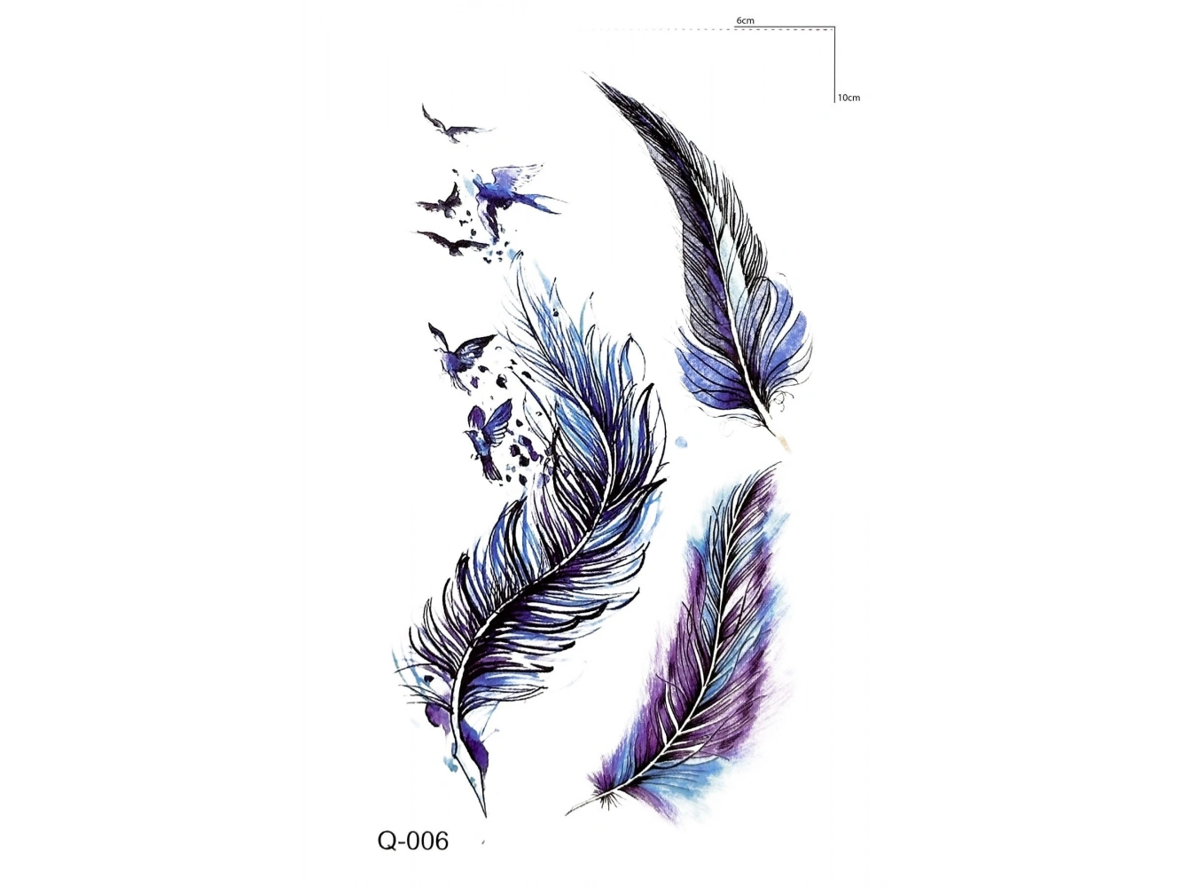 Tüy Mini Geçici Dövme Tattoo