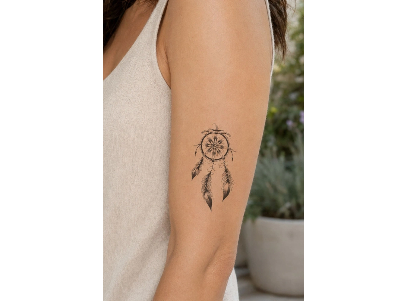 Tüylü Düş Kapanı Mini Geçici Dövme Tattoo