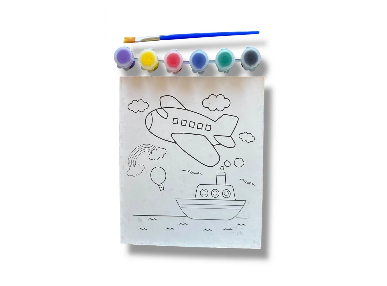 Uçak Desenli Boyama Seti