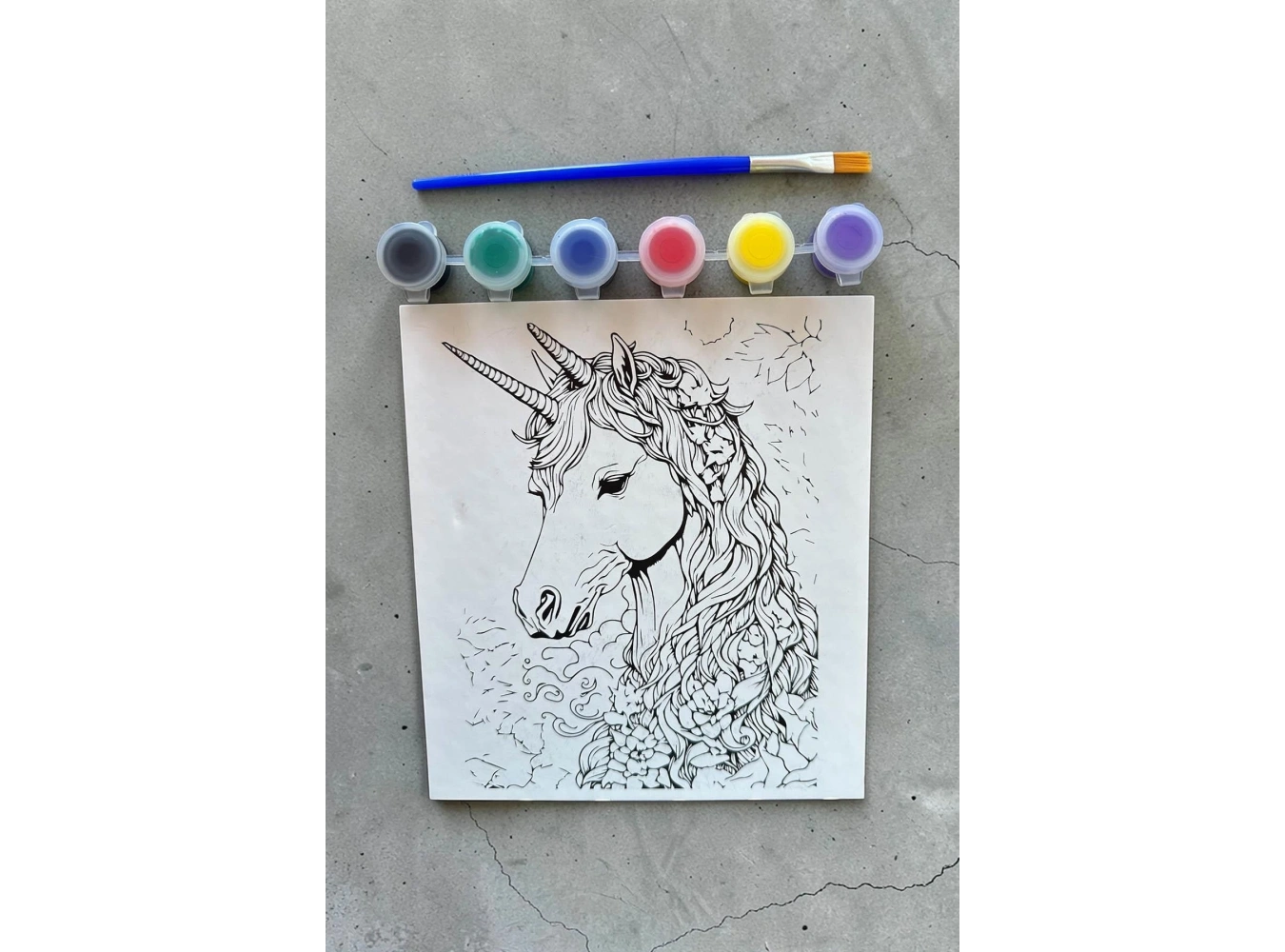 Unicorn Desenli Boyama Seti