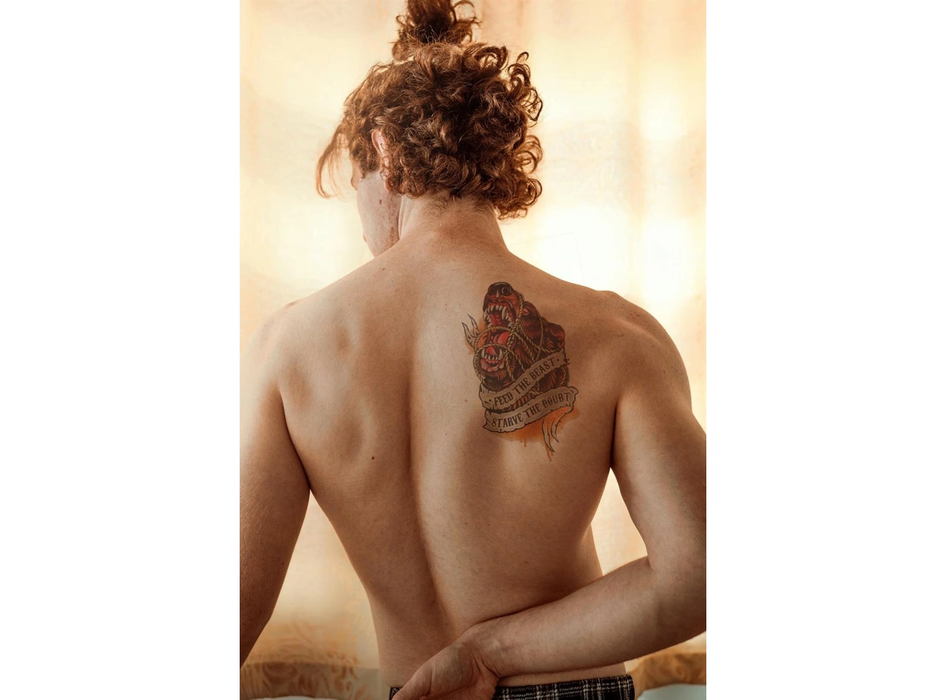 Vahşi Ayı Geçici Dövme Tattoo