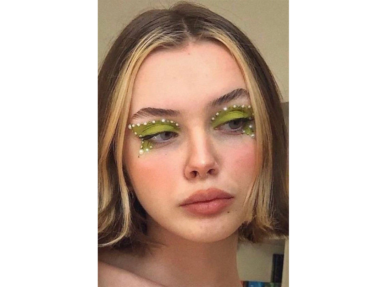 Vücut, Saç Ve Yüz Taşı/ Yapışkanlı İncili Yüz Sticker