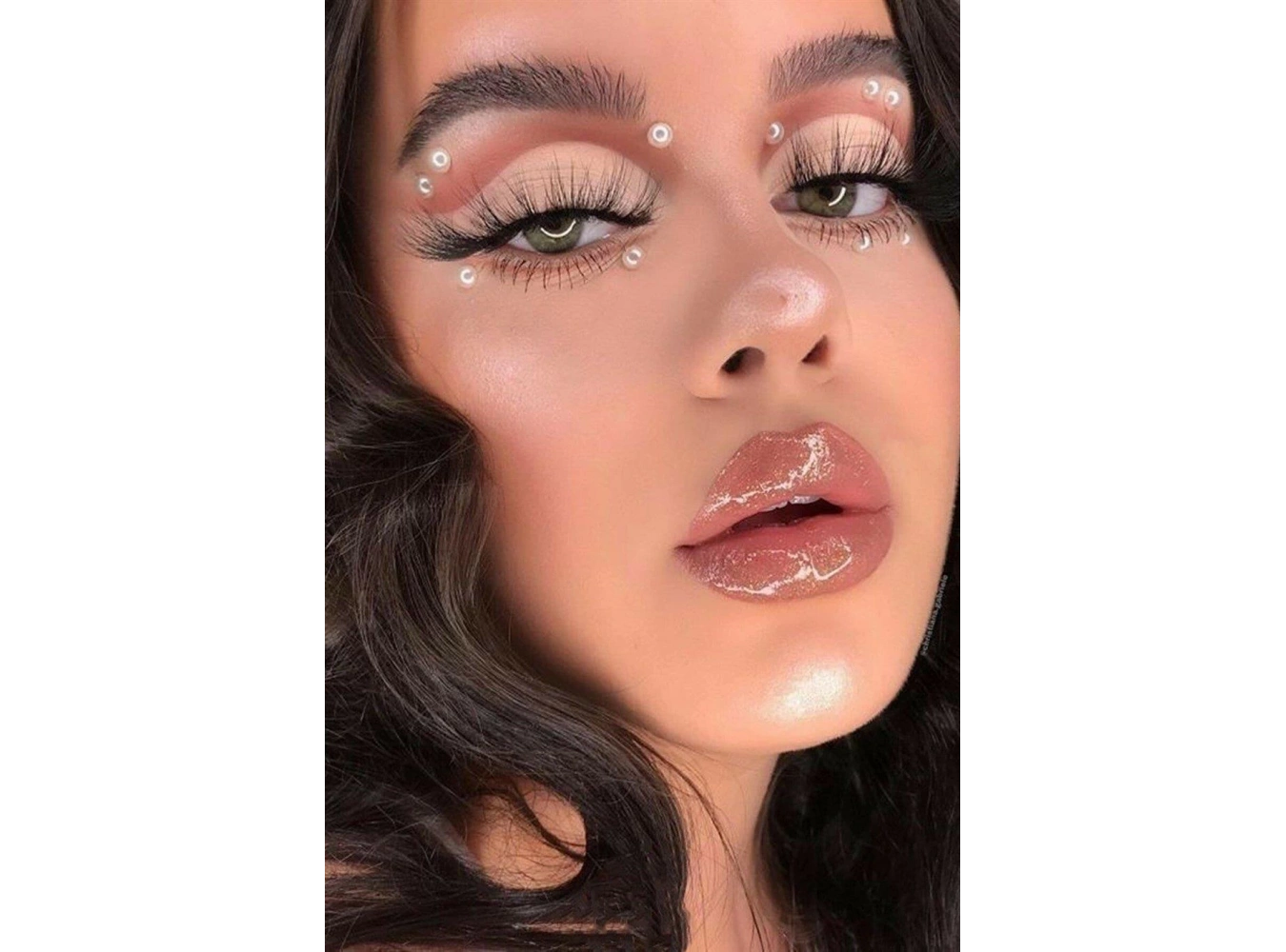 Vücut, Saç Ve Yüz Taşı/ Yapışkanlı İncili Yüz Sticker